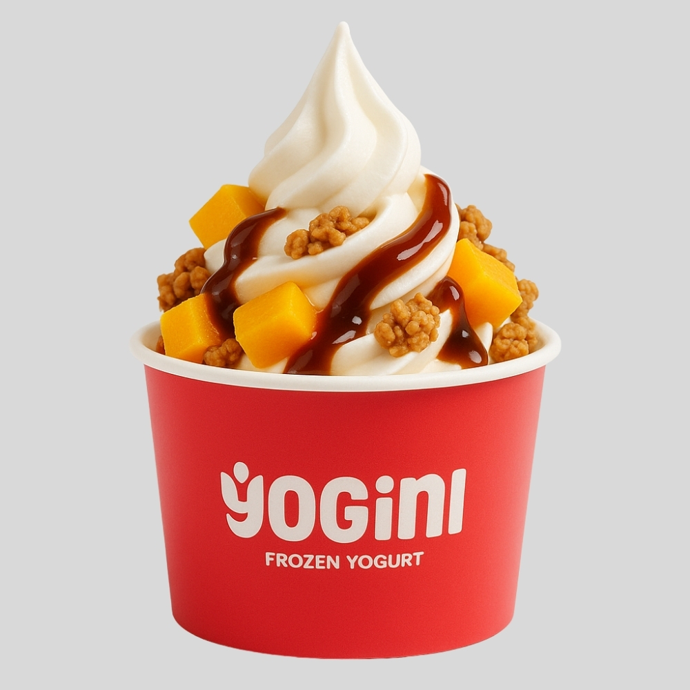 Yo'Mango frozen yogurt kasesi
